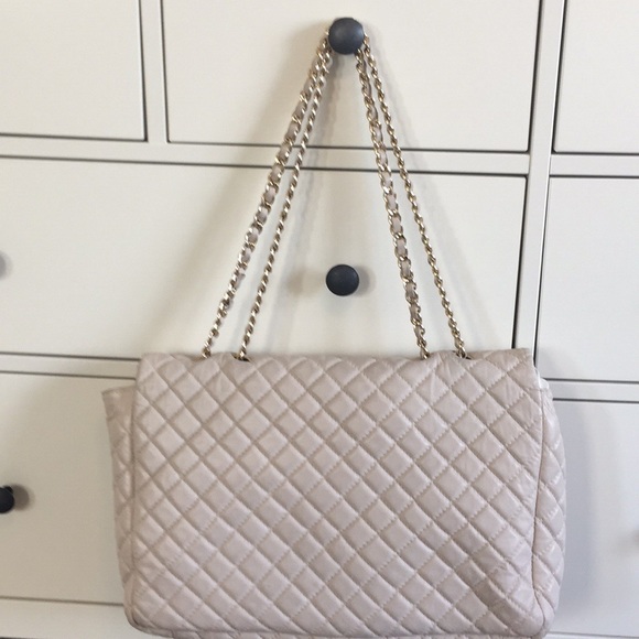 White Italian Leather Bag - Picture 5 of 8